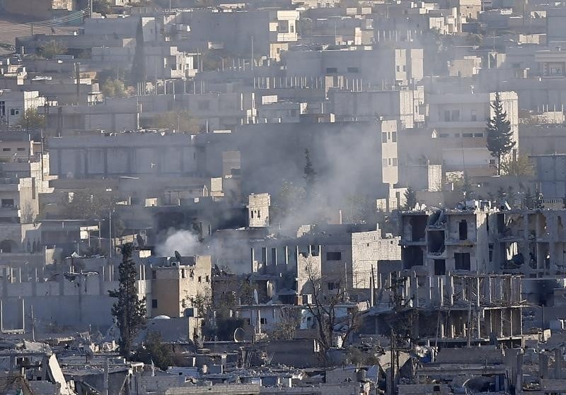 Les kurdes de kobani tiendraient 70% de la ville