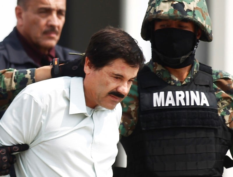 Capture du baron de la drogue mexicain joaquin "el chapo" guzman