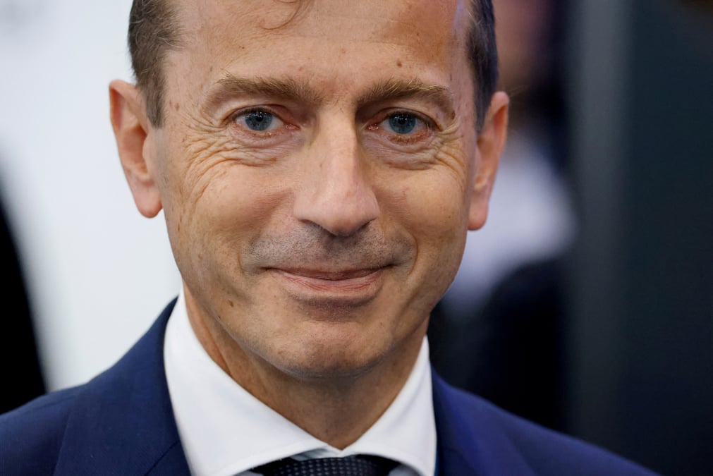 Le president executif d'airbus, guillaume faury, participe au salon international eurosatory au parc des expositions de paris-nord villepinte