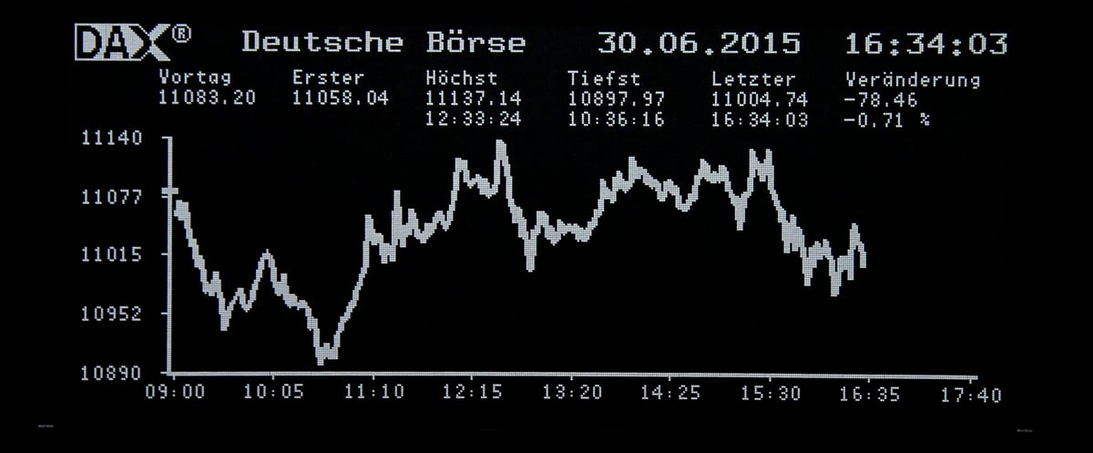 Les bourses de la zone euro finissent en baisse