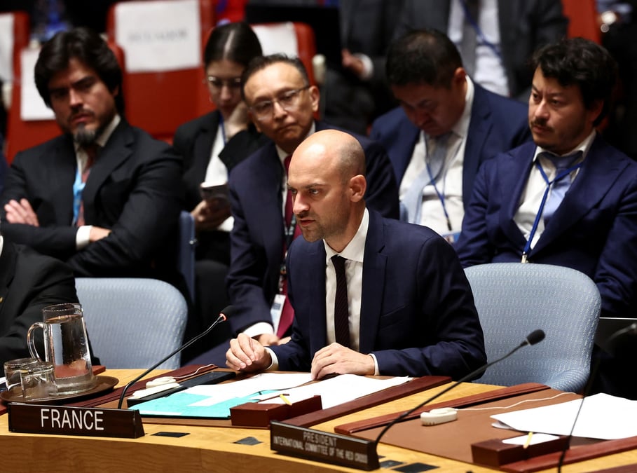 Le ministre francais des affaires etrangeres s'exprime devant le conseil de securite de l'onu