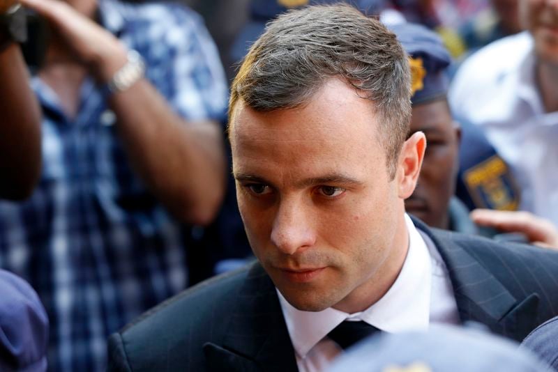 Oscar Pistorius arrive au tribunal pour connaître sa sentence