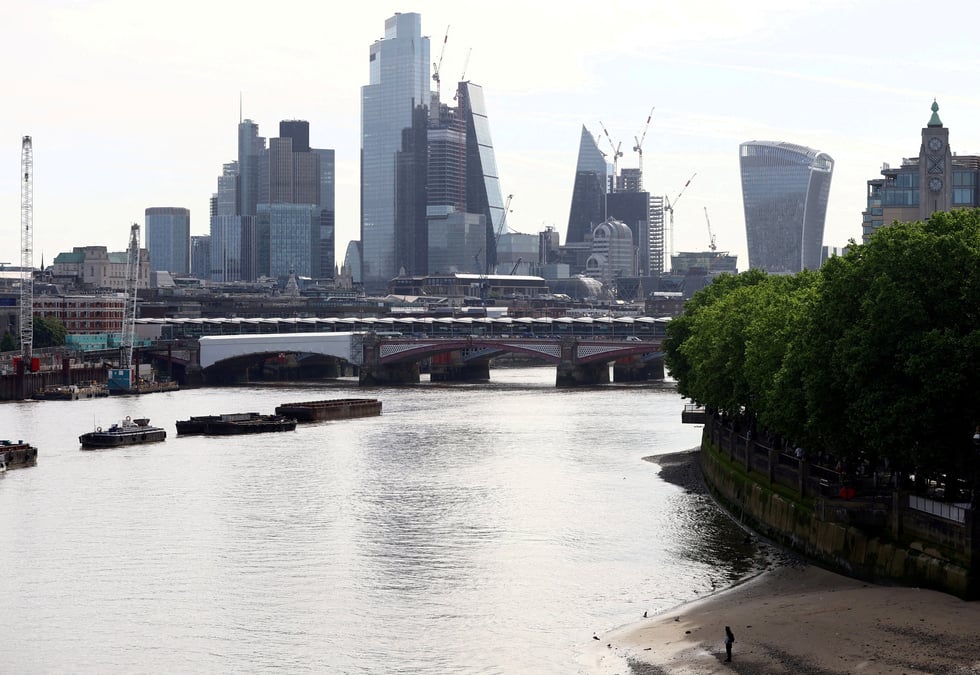 Vue du quartier financier de londres