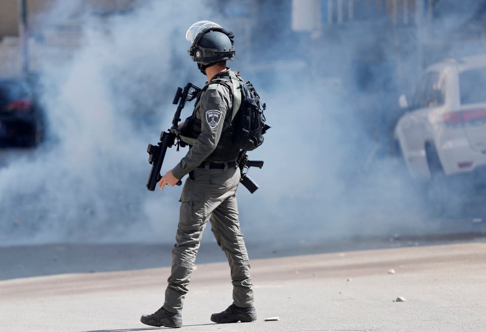 Un agent de securite israelien a jerusalem-est
