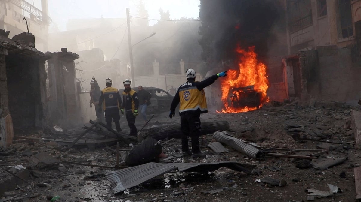 Consequences de ce que les casques blancs appellent une frappe, a idlib