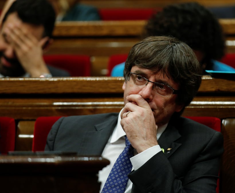 Declaration attendue de puigdemont a bruxelles