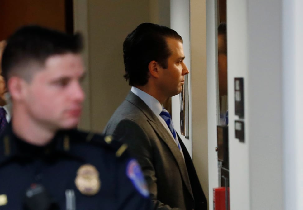 Usa/russie: le fils aine de trump interroge par les senateurs