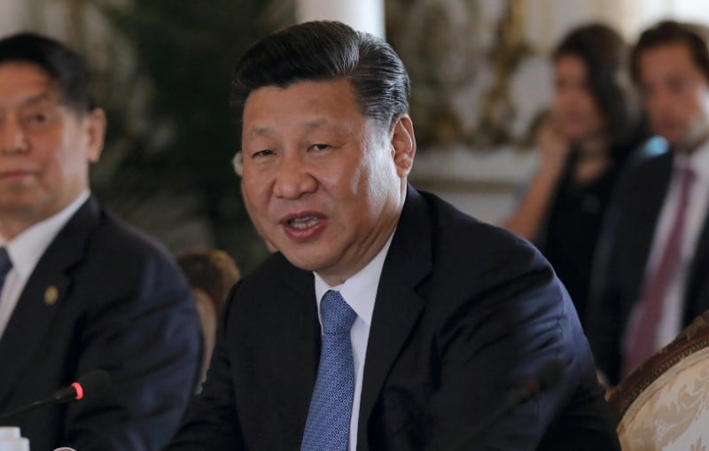 Le president chinois xi felicite macron