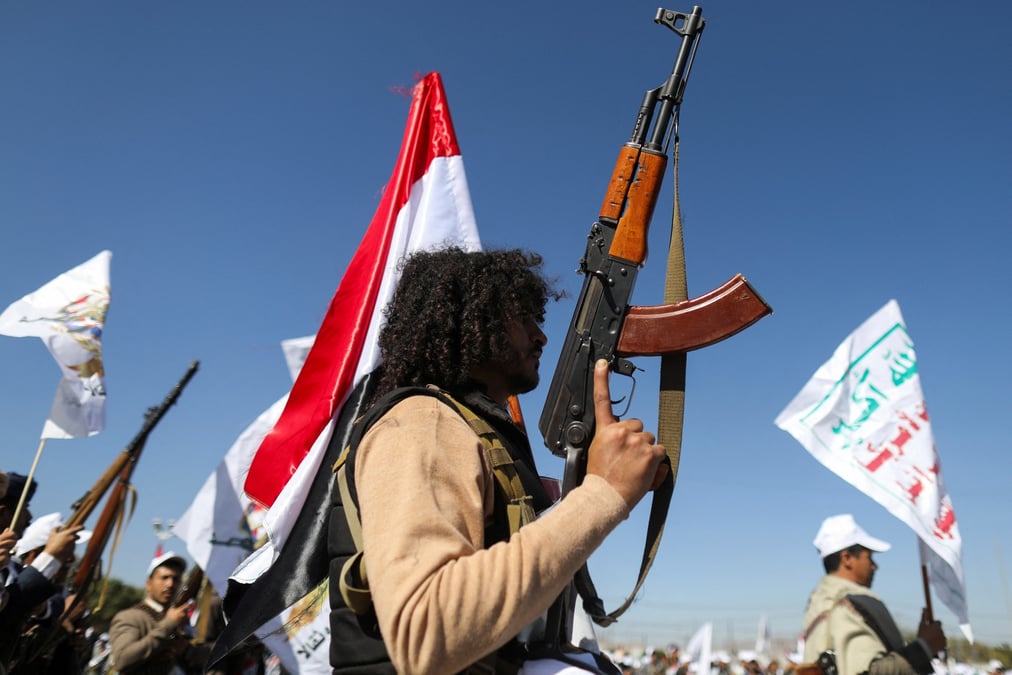 Combattants nouvellement recrutes d'une force militaire houthie