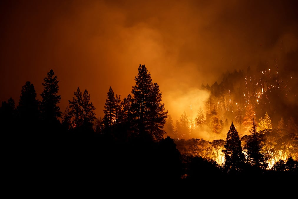 Un incendie entraine des evacuations dans le nord de la californie