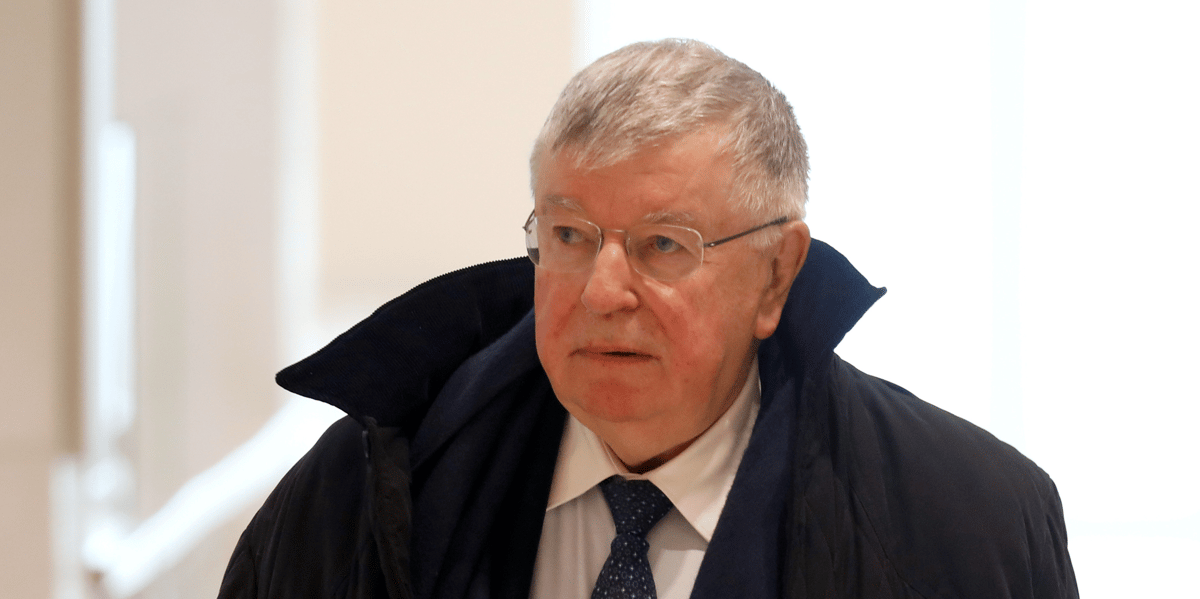 Didier Lombard, ex-PDG de France Télécom, arrive au procès du groupe Français, à la cour pénale de Paris, le 6 mai 2019.