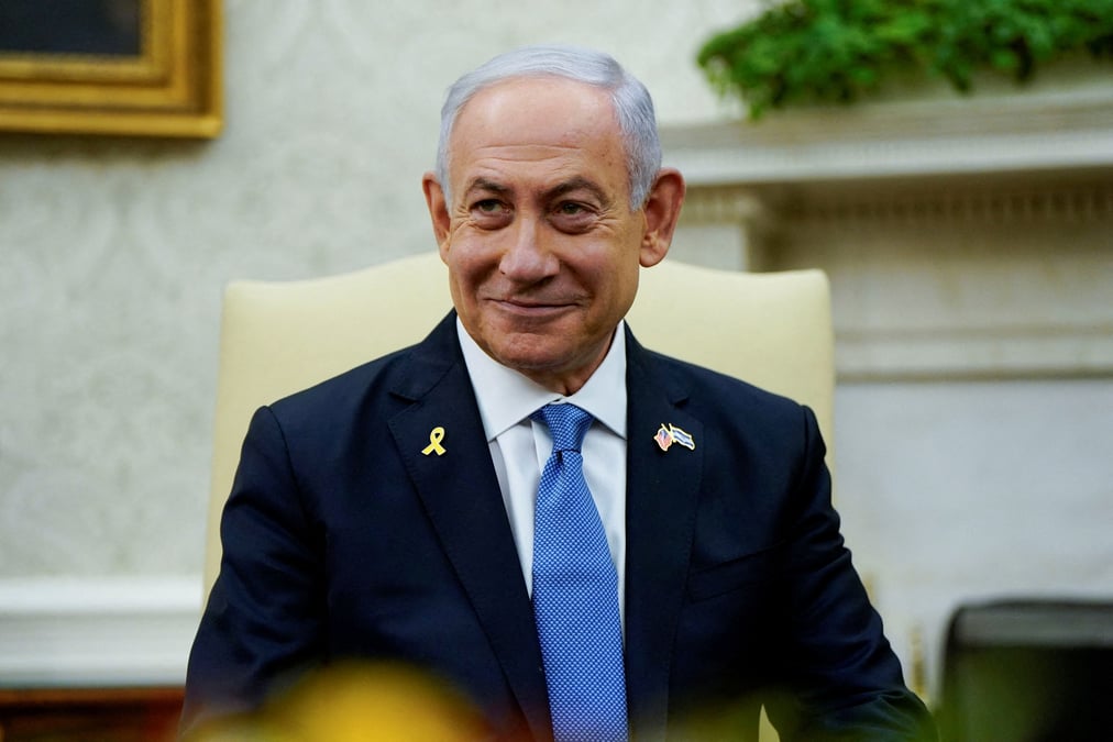 Benjamin netanyahu lors de sa visite a la maison blanche