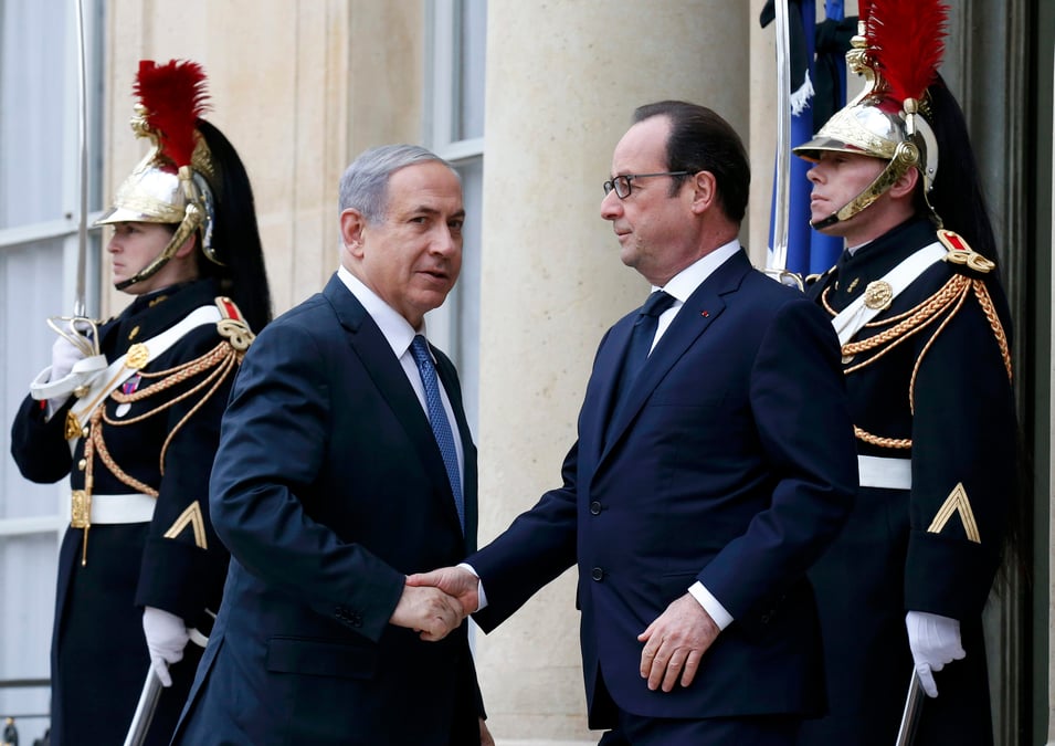 Benjamin netanyahu a paris pour la marche contre le terrorisme