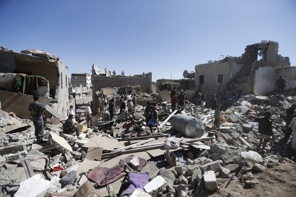 Des civils tues dans le bombardement aerien d'un quartier residentiel a sanaa