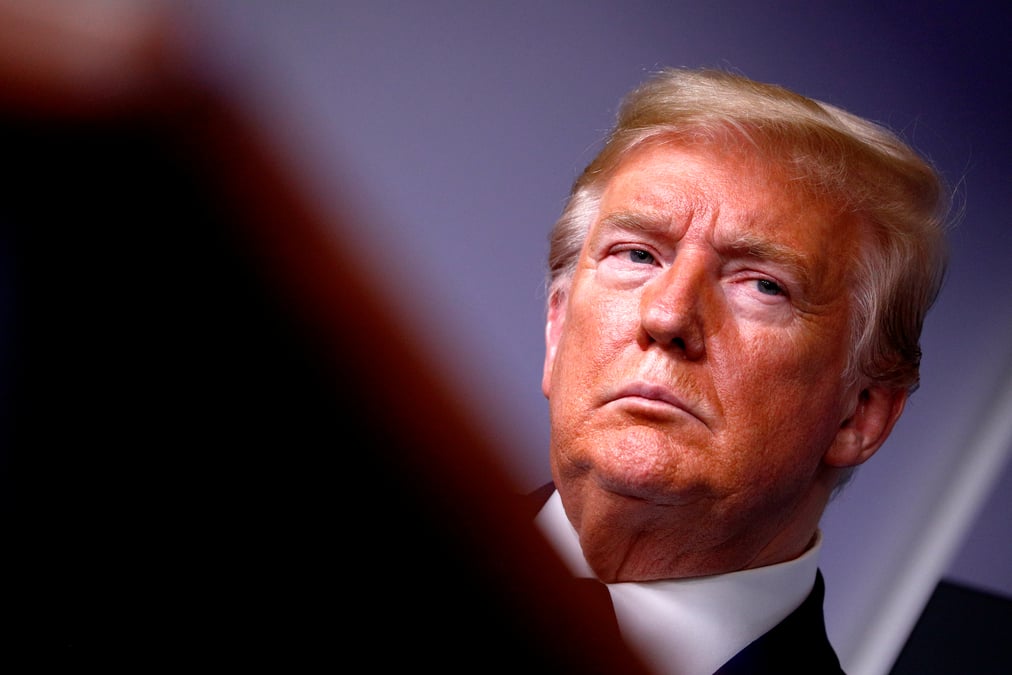 Coronavirus: trump a nouveau teste, resultat negatif