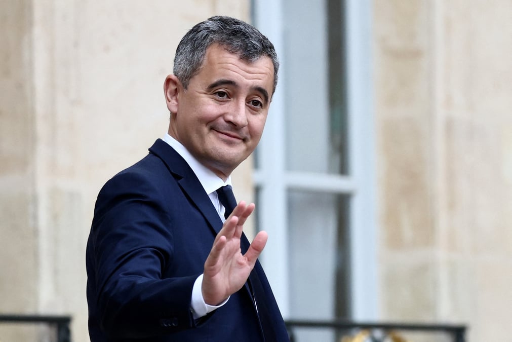 Le ministre francais de l'interieur gerald darmanin