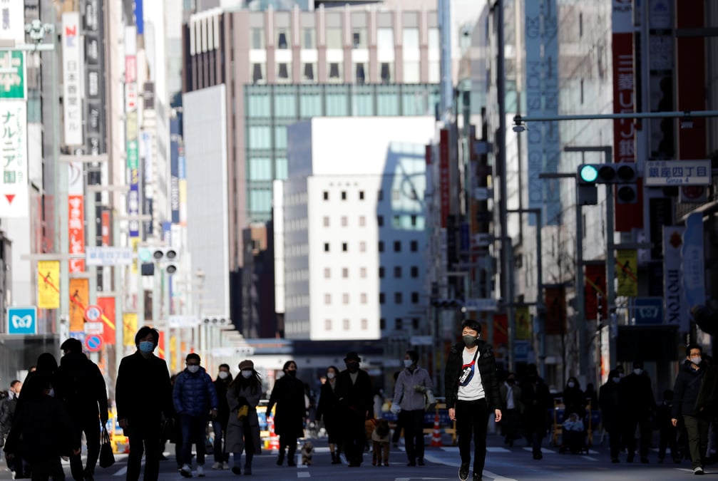 Face au coronavirus, le japon se prepare a etendre l'etat d'urgence, une agence de presse