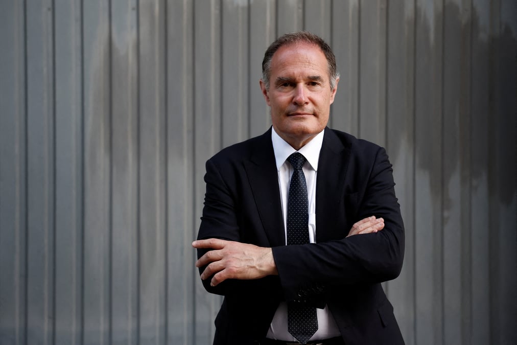 Le depute europeen francais du parti d'extreme droite rassemblement national fabrice leggeri, a paris