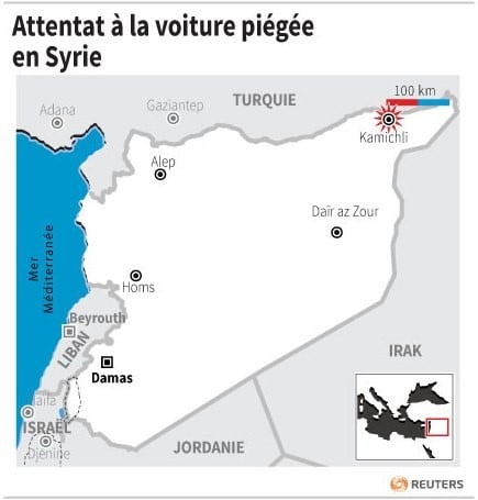 Attentat a la voiture piegee en syrie