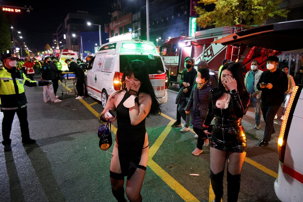 Bousculade pendant le festival d'halloween a seoul