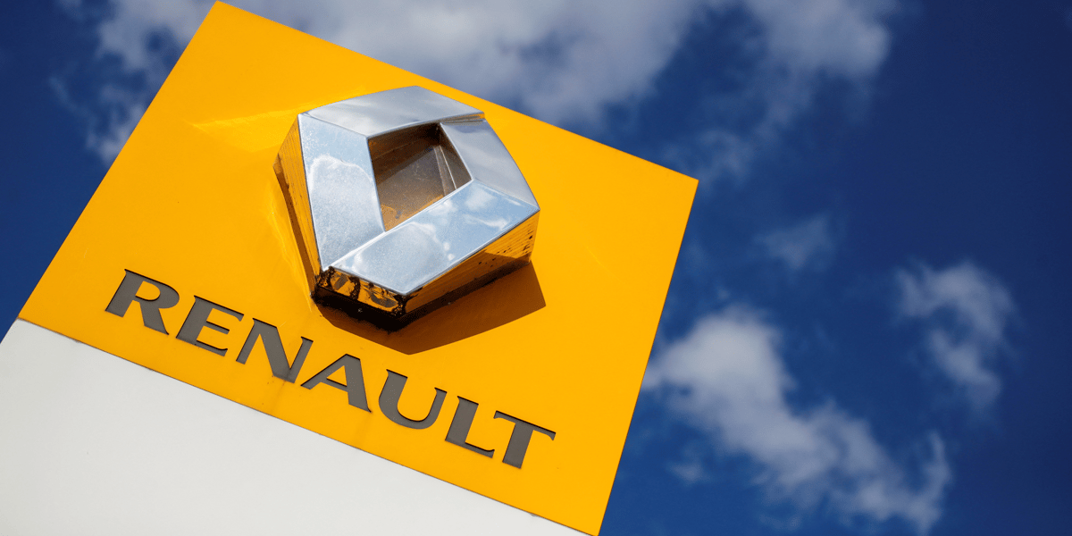 Photo d'archives du logo de renault