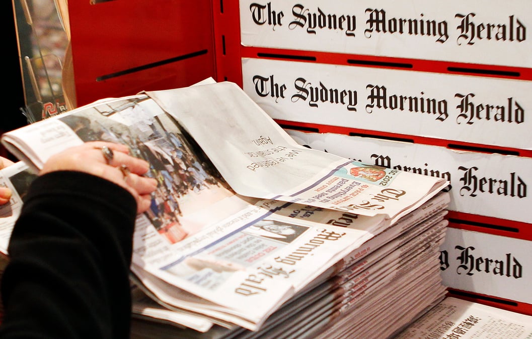 Une edition du journal sydney morning herald
