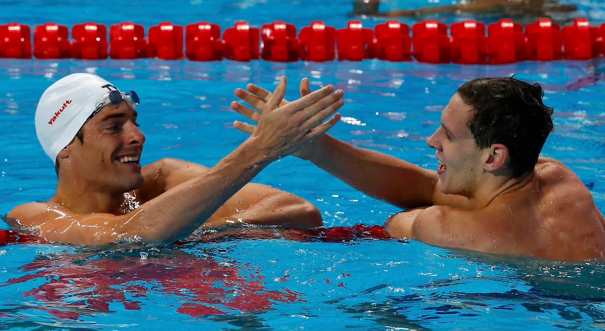 Larkin decroche l'or sur 100m dos, lacourt echoue d'un rien