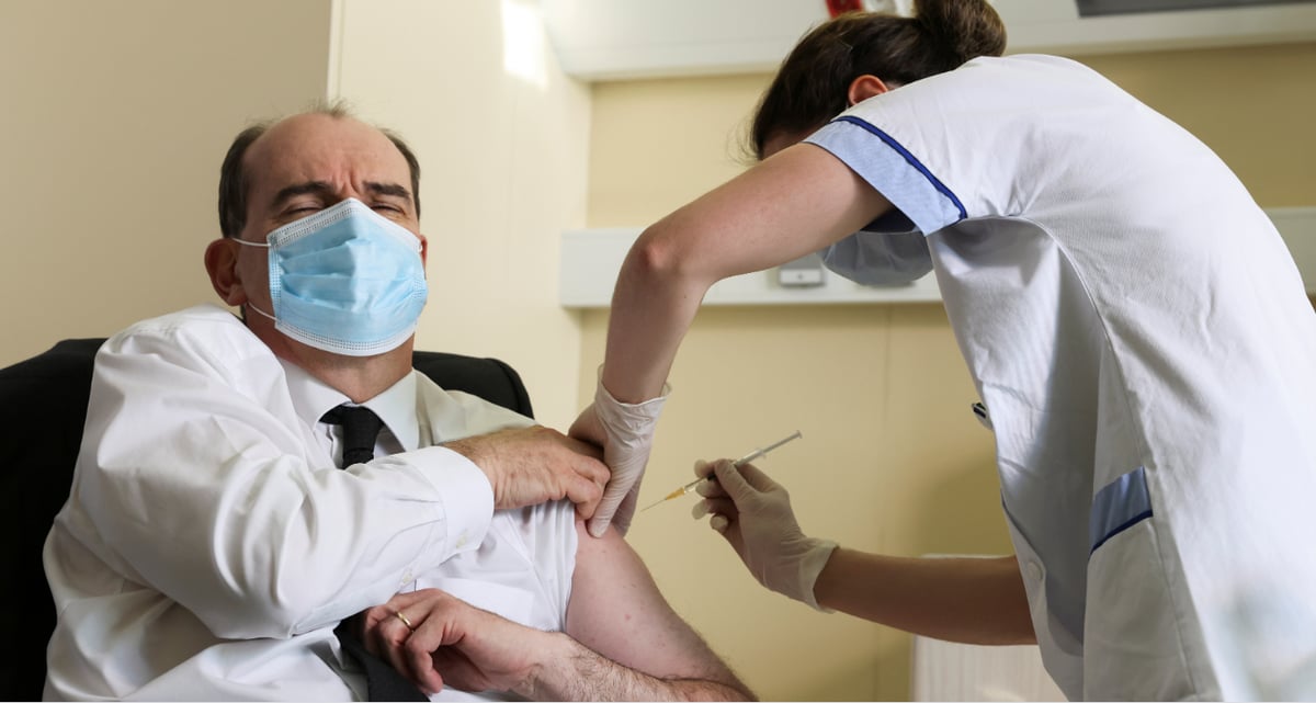 Castex, OK, AstraZeneca, vaccination