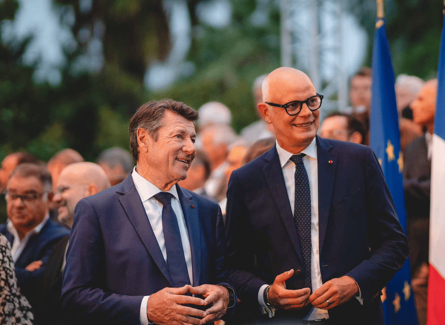L'ancien Premier ministre, Edouard Philippe et Christian Estrosi, ensemble lors de la rentrée politique du maire de Nice