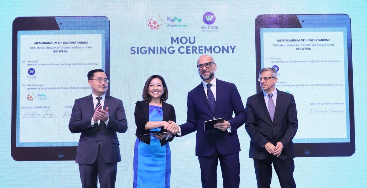 Blockchain we.trade eTrade Connect HK MoU