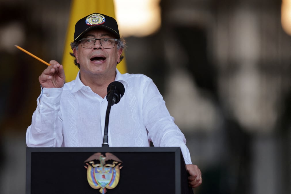 Photo d'archives: le president colombien gustavo petro