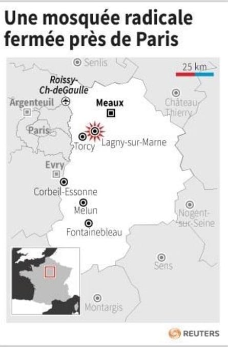 Une mosquee radicale fermee pres de paris