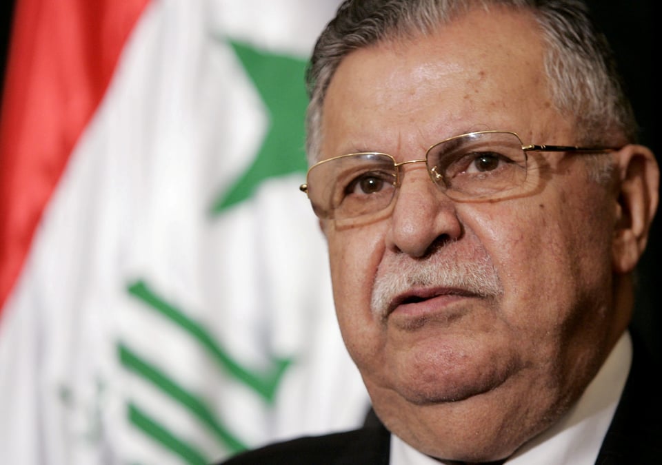 Arrivee de la depouille de jalal talabani au kurdistan irakien