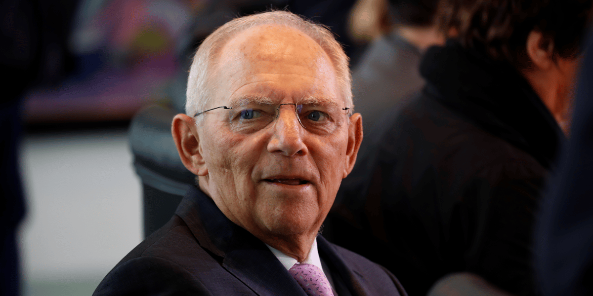 L'ancien ministre des finances allemand wolfgang schauble