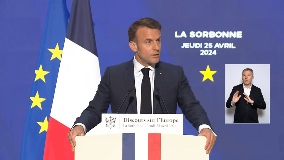 Emmanuel Macron prend la parole, ce jeudi, pour un discours sur l'Europe.