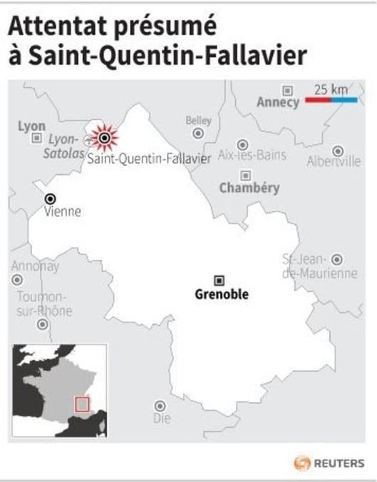Attentat presume a saint-quentin-fallavier