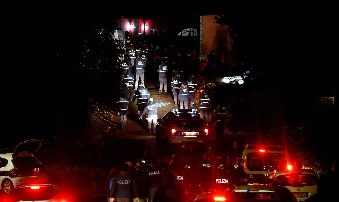 La police italienne saisit les villas d'un clan mafieux a rome