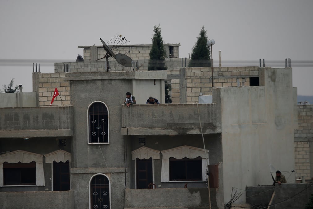 Affrontements entre l'armee syrienne et les forces turques