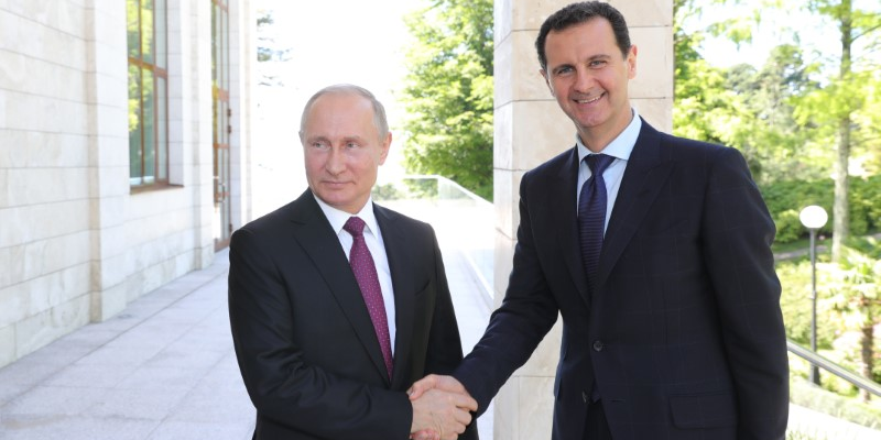 Bachar al assad recu a sotchi par vladimir poutine