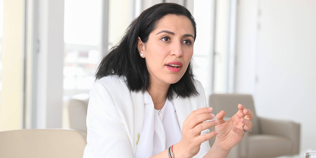Sarah El Haïry, Ministre déléguée chargée de l'enfance, de la jeunesse et des familles.