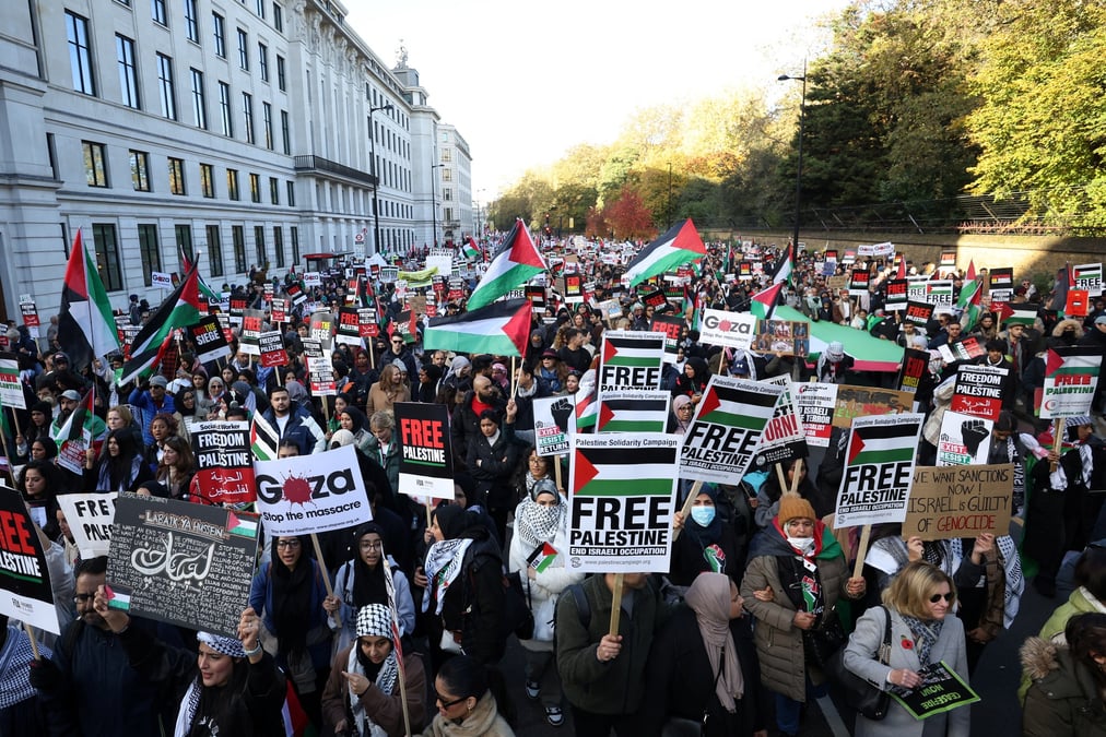 Une manifestation pro-palestinienne a londres