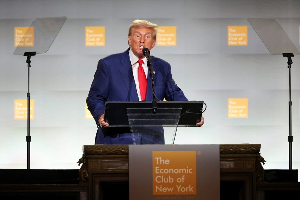Le candidat republicain a l'election presidentielle americaine donald trump
