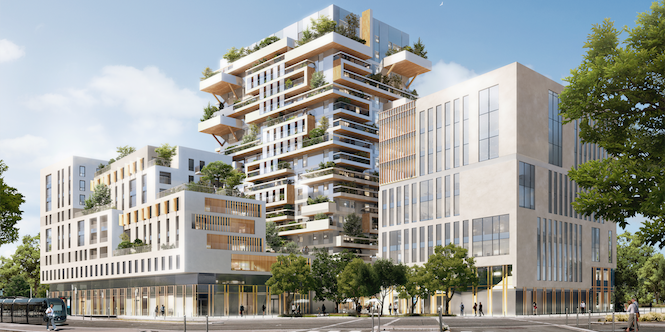 Tour Hypérion d'Eiffage à Bordeauxc Euratlantique