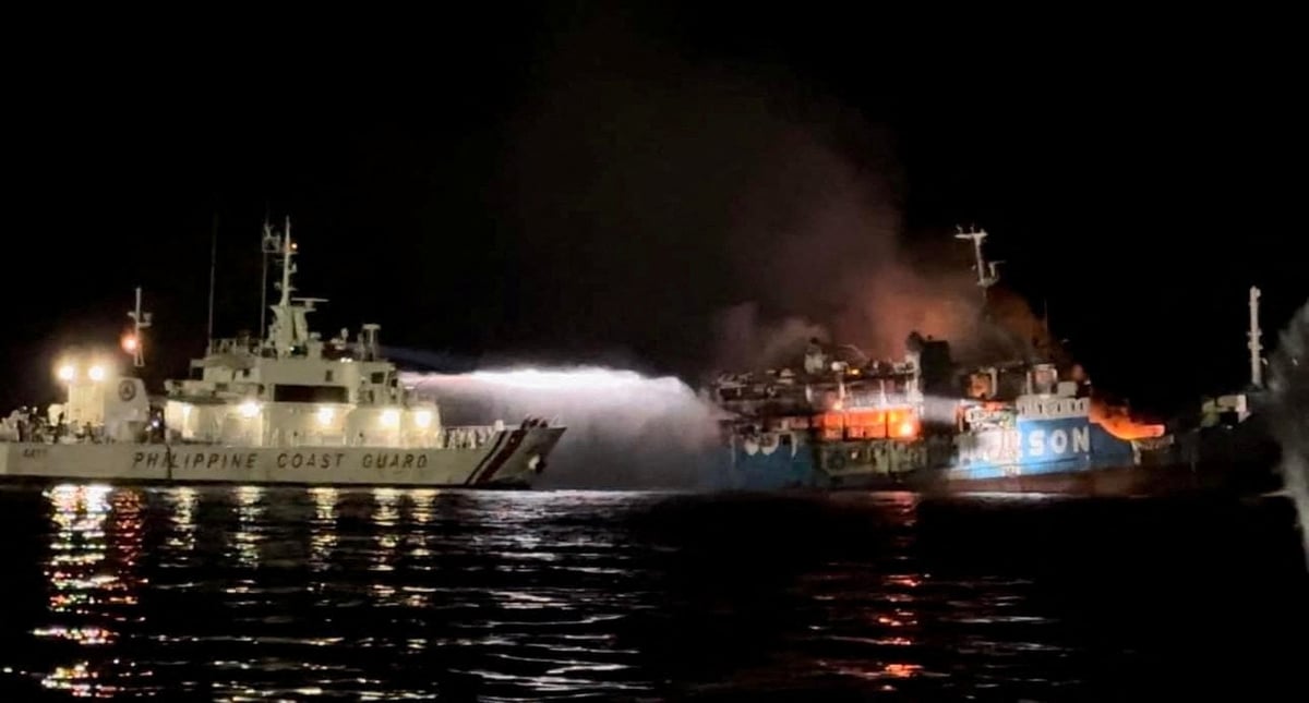 Passenger ship catches fire off basilan