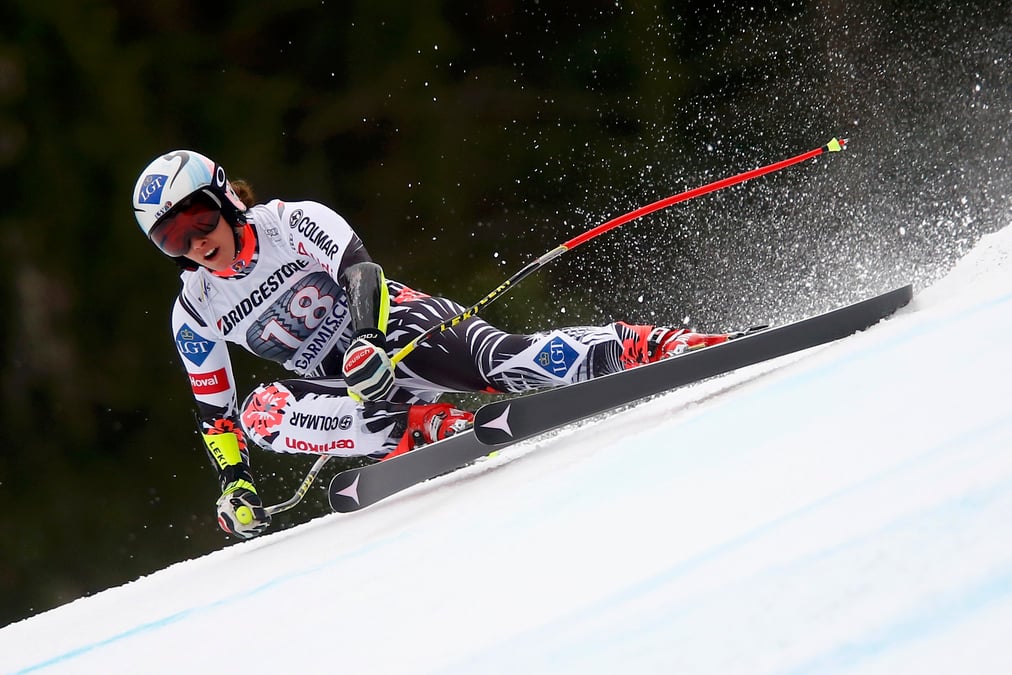 Weirather devant les favorites a la thuile