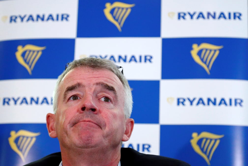 Ryanair: 99 millions d'euros pour o'leary s'il double les profits en cinq ans