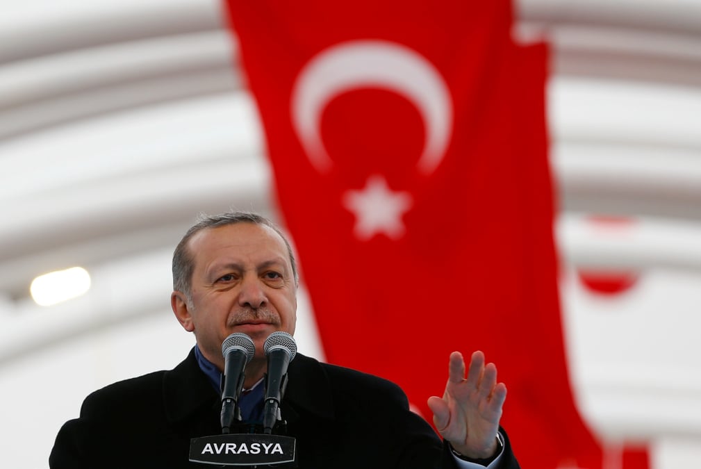 Photo d'archives: le president turc erdogan a istanbul