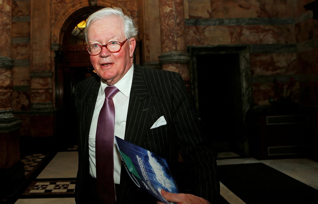 Win bischoff lors de la conference bancaire internationale annuelle de la british bankers' association a londres