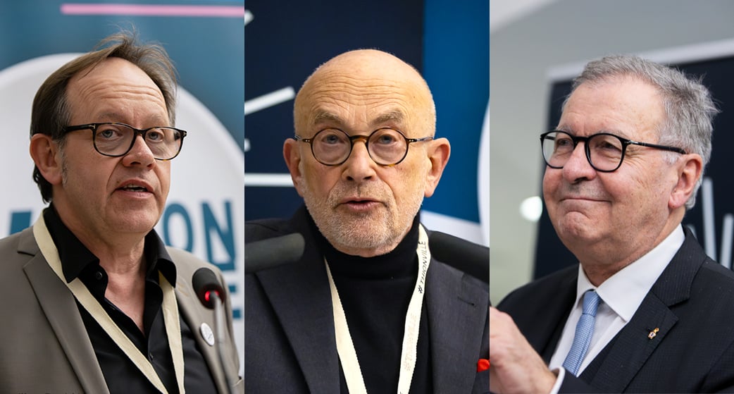Pascal Didier, coordinateur du festival Politéïa, Jackie Helfgott, adjoint à la culture à la mairie de Thionville, et Pierre Cuny, maire de Thionville, souhaitent remettre les territoires sous les projecteurs.