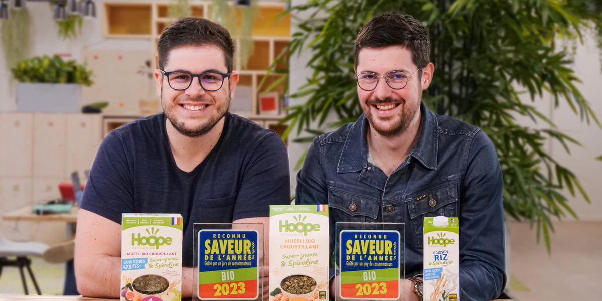 Christophe Sovran et Alexis Lesly-Veillard ont mis sur pied la marque Hoope en 2018.